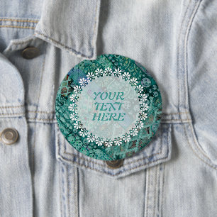 Badge Rond 10 Cm Motif ethno abstrait - Art folklorique 2