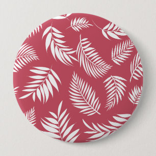 Badge Rond 10 Cm Motif Feuille tropical 8