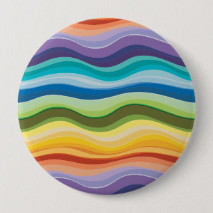 Badge Rond 10 Cm Motif Ondulations Multicolores 2