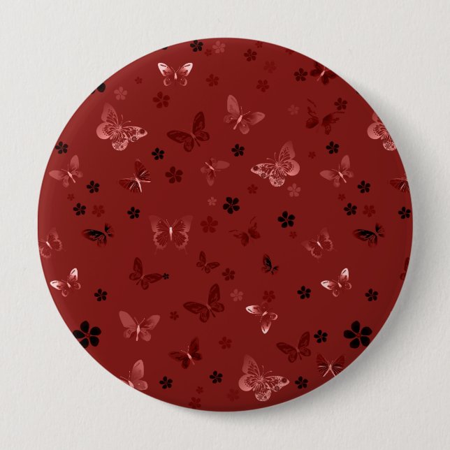 Badge Rond 10 Cm Motif papillon 6 (Devant)