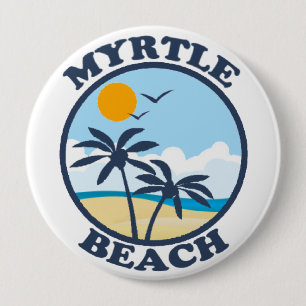 Badge Rond 10 Cm Myrtle Beach.