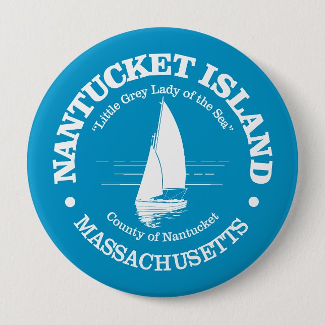 Badge Rond 10 Cm Nantucket (voilier) (Devant)