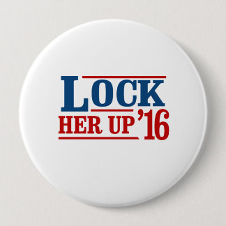 Badge Rond 10 Cm N'importe qui mais Hillary - fermez à clef son
