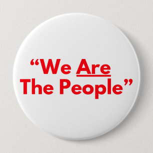 Badge Rond 10 Cm Nous Sommes Le Peuple Red Text Taxi Driver