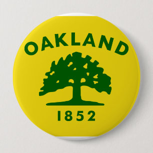 Badge Rond 10 Cm Oakland, la Californie