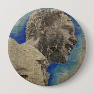 Badge Rond 10 Cm Obama '08