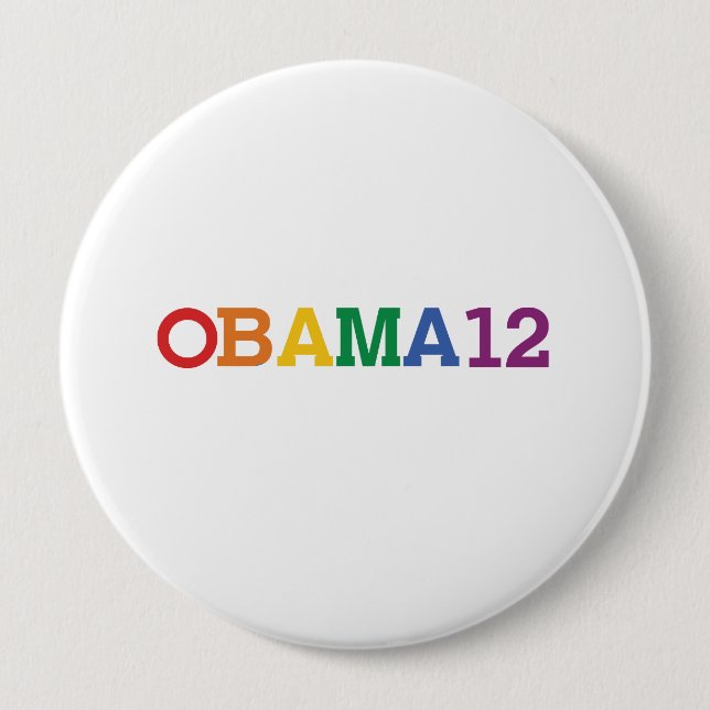 Badge Rond 10 Cm OBAMA 12 RAINBOW -.png (Devant)