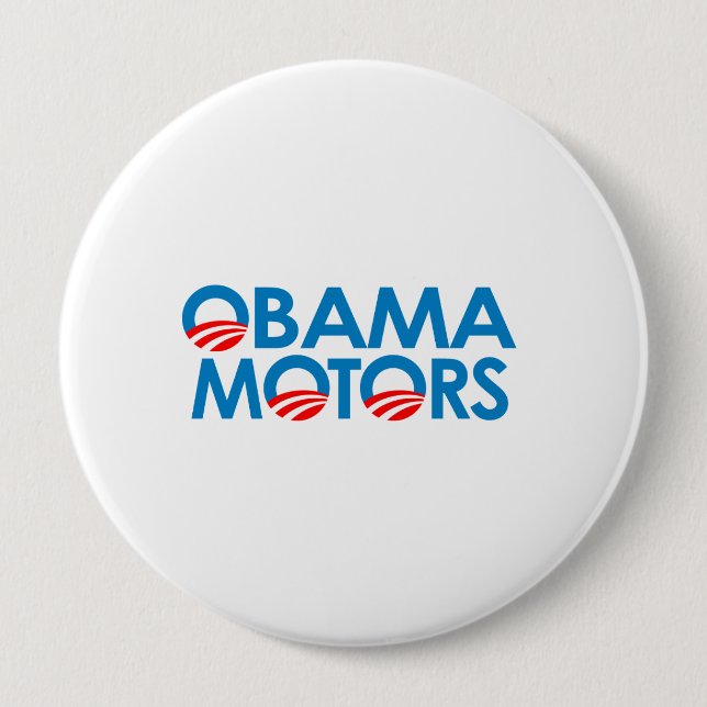 Badge Rond 10 Cm Obama Motors (Devant)