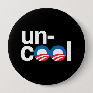 BADGE ROND 10 CM OBAMA N'EST PAS COOL