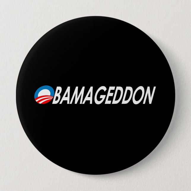 Badge Rond 10 Cm Obamageddon 2 (Devant)