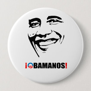 BADGE ROND 10 CM OBAMANOS