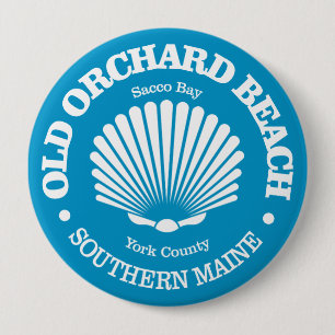Badge Rond 10 Cm Old Orchard Beach (coquillage)