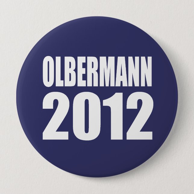 Badge Rond 10 Cm OLOBERMANN Élections (Devant)
