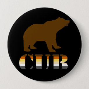 BADGE ROND 10 CM OURS CUB