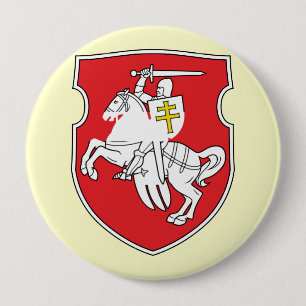 Badge Rond 10 Cm Pahonia, Belarus