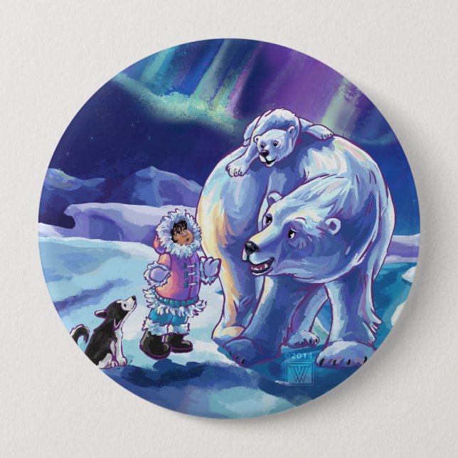 Badge Rond 10 Cm Pal polaire (Devant)