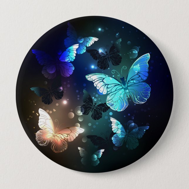Badge Rond 10 Cm Papillon de nuit (Devant)