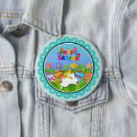 Pâques joyeux coloré – Lapin mignon et œufs