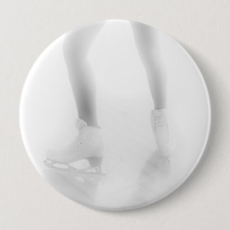Badge Rond 10 Cm Patinage sur glace