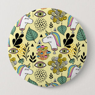 Badge Rond 10 Cm Pauvre licorne