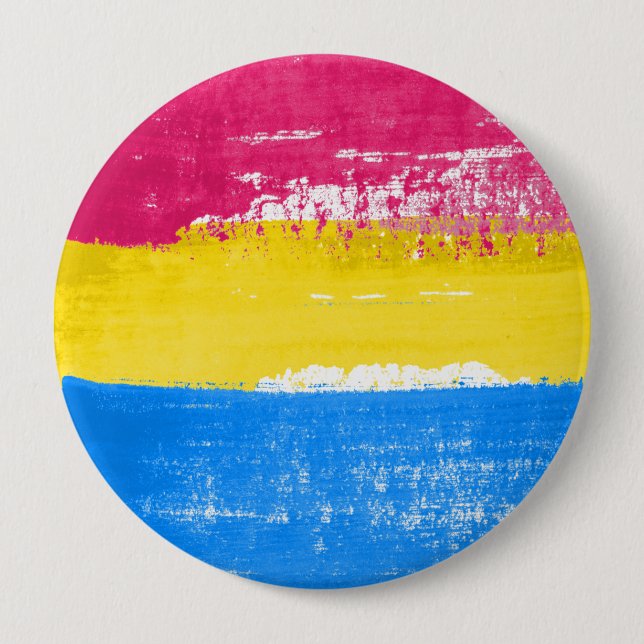 Badge Rond 10 Cm Peinture à fioriture transexuelle (Devant)