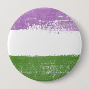 Badge Rond 10 Cm Peinture de fierté Queer