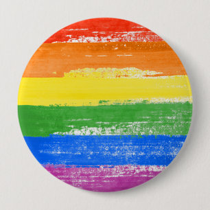 Badge Rond 10 Cm Peinture LGBT Pride