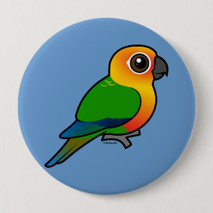 Badge Rond 10 Cm Perruche de Birdorable Jandaya