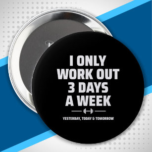 Badge Rond 10 Cm Personal Trainer Funny Gym Exercice Fitness Mème