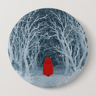 Badge Rond 10 Cm Petit Chaperon Rouge