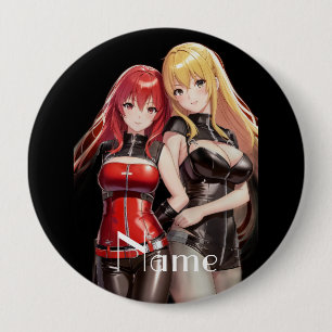Badge Rond 10 Cm Petites filles Anime Thunder_Cove