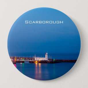 Badge Rond 10 Cm Phare de Scarborough