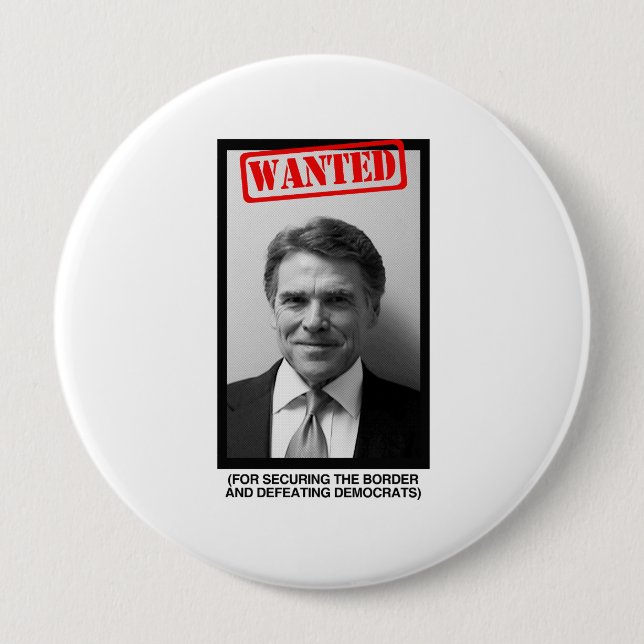 Badge Rond 10 Cm Photo de Rick Perry (Devant)