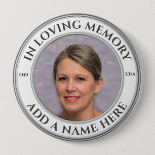 Badge Rond 10 Cm Photo Memorial