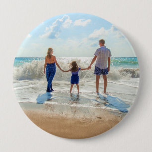 Badge Rond 10 Cm Photo personnalisée - Votre propre design - Famil