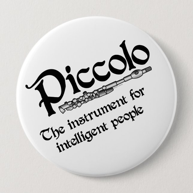 Badge Rond 10 Cm Piccolo intelligent (Devant)