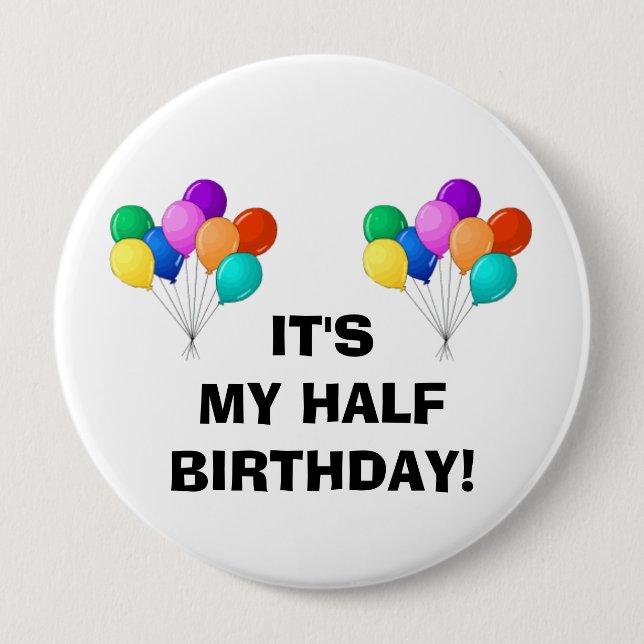 Badge Rond 10 Cm Pin d'anniversaire (Devant)