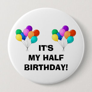 Badge Rond 10 Cm Pin d'anniversaire