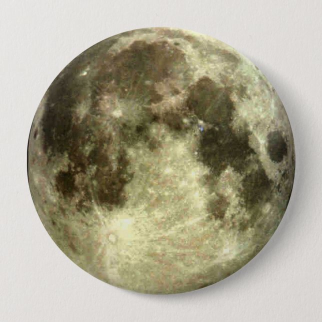 Badge Rond 10 Cm Pleine lune (Devant)
