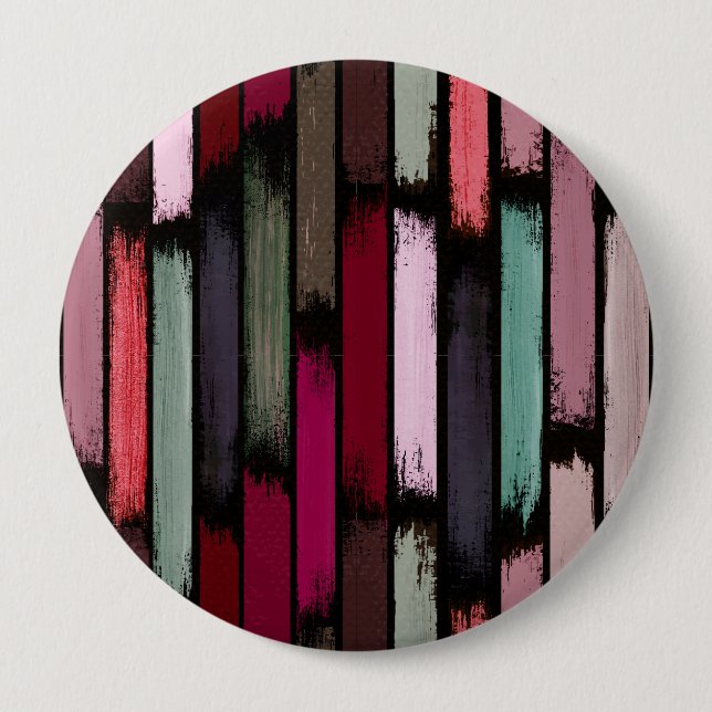 Badge Rond 10 Cm Pluie de couleurs 3 (Devant)