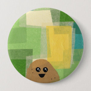 Badge Rond 10 Cm Pomme de terre ! Vegeta-Bouton
