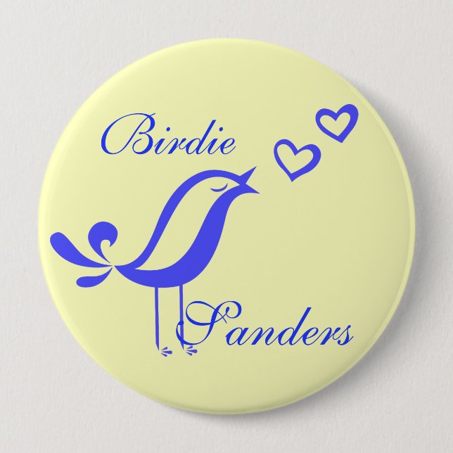 Badge Rond 10 Cm "Ponceuses de birdie " (Devant)