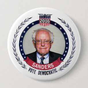 Badge Rond 10 Cm Ponceuses : Démocrate pour le président