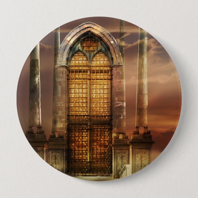 Badge Rond 10 Cm Porte (Devant)