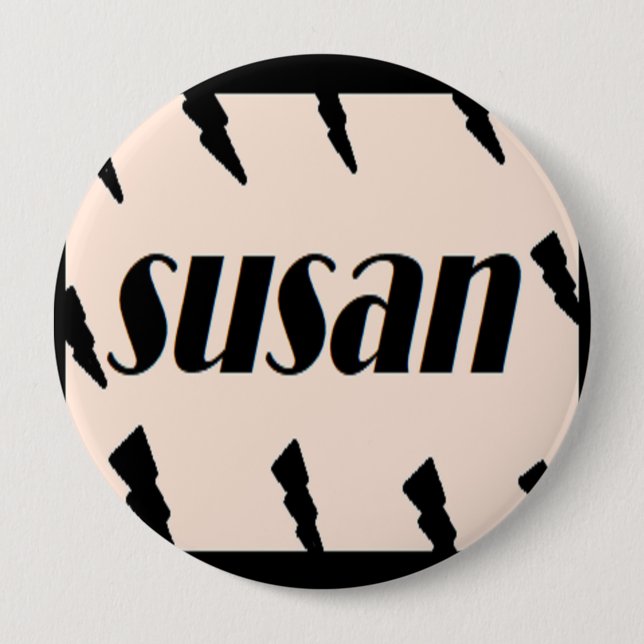 Badge Rond 10 Cm Pour une fille nommée Susan (Devant)