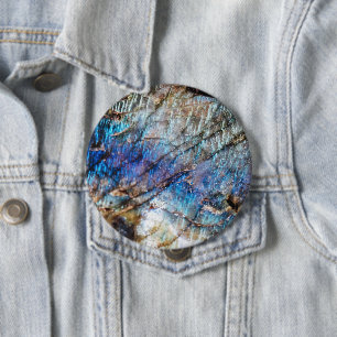 Badge Rond 10 Cm Profondeurs Iridescendantes
