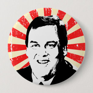 BADGE ROND 10 CM PROPAGANDE DE CHRISTIE DE CHRIS