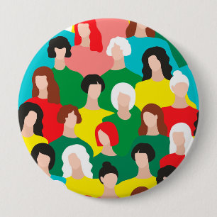 Badge Rond 10 Cm Puissance des filles