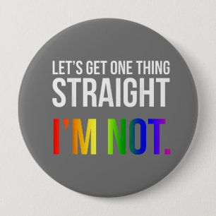 Badge Rond 10 Cm Rainbow Pride Obtenons une chose directement