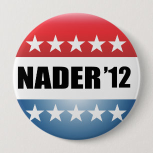 BADGE ROND 10 CM RALPH NADER